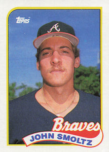 1989 Topps Baseball John Smoltz #382 Rookie