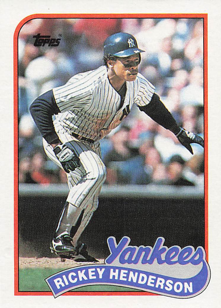 1989 Topps Baseball Rickey Henderson #380