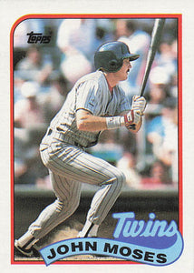 1989 Topps Baseball John Moses #72