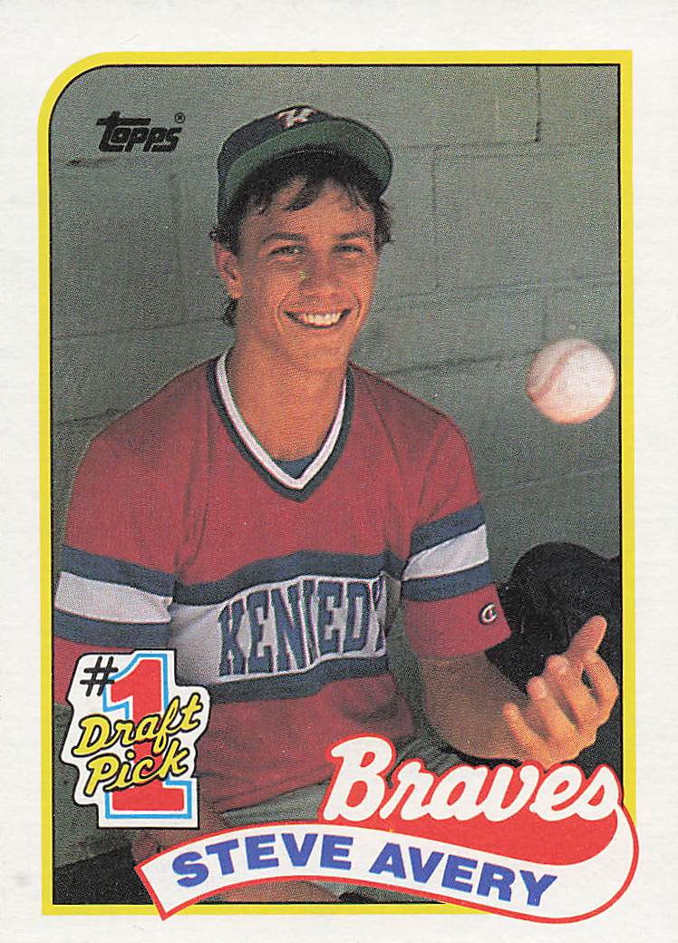 1989 Topps Baseball Steve Avery #784 Rookie