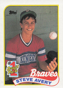 1989 Topps Baseball Steve Avery #784 Rookie