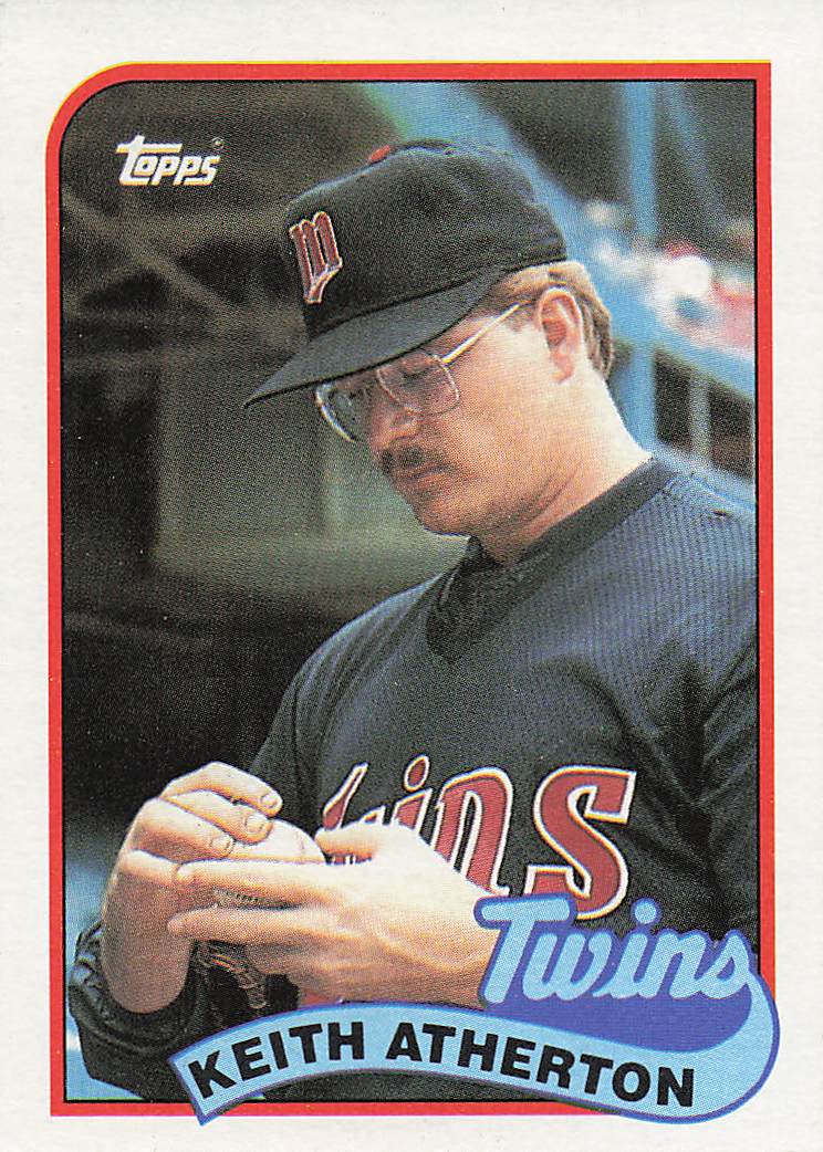 1989 Topps Baseball Keith Atherton #698