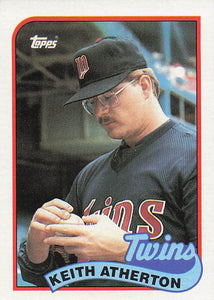 1989 Topps Baseball Keith Atherton #698