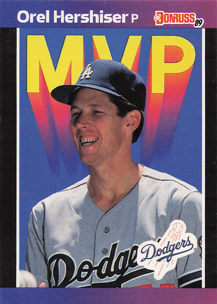 1989 Donruss Baseball Bonus MVP's Orel Hershiser #BC-4