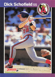 1989 Donruss Baseball Dick Schofield #108b
