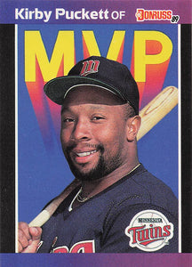 1989 Donruss Baseball Bonus MVP's Kirby Puckett #BC-1