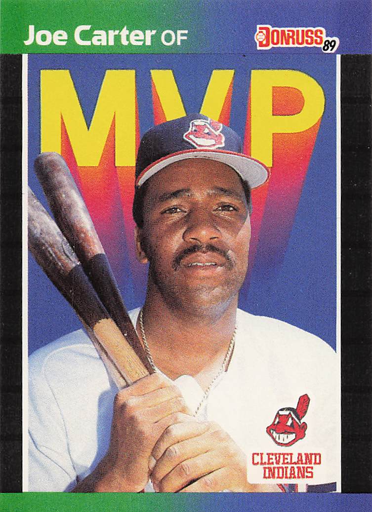 1989 Donruss Baseball Bonus MVP's Joe Carter #BC-3