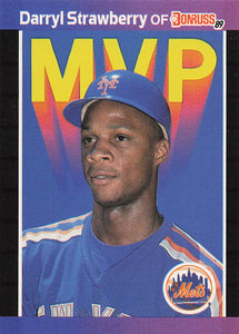 1989 Donruss Baseball Bonus MVP's Darryl Strawberry #BC-6