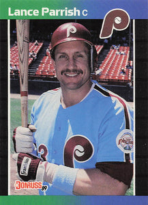 1989 Donruss Baseball Lance Parrish #278d