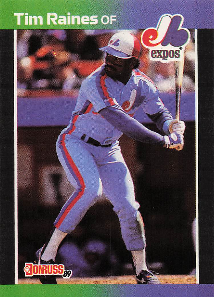 1989 Donruss Baseball Tim Raines #97b