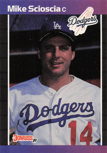 1989 Donruss Baseball Mike Scioscia #77