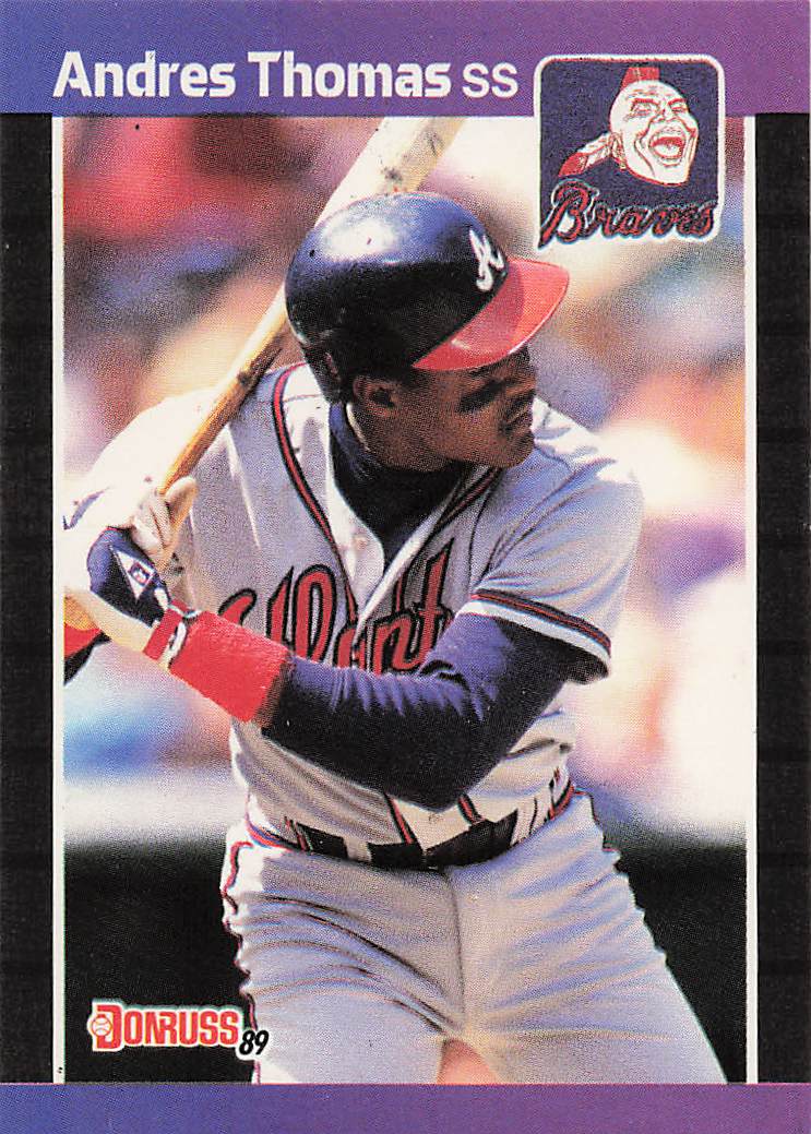 1989 Donruss Baseball Andres Thomas #576b