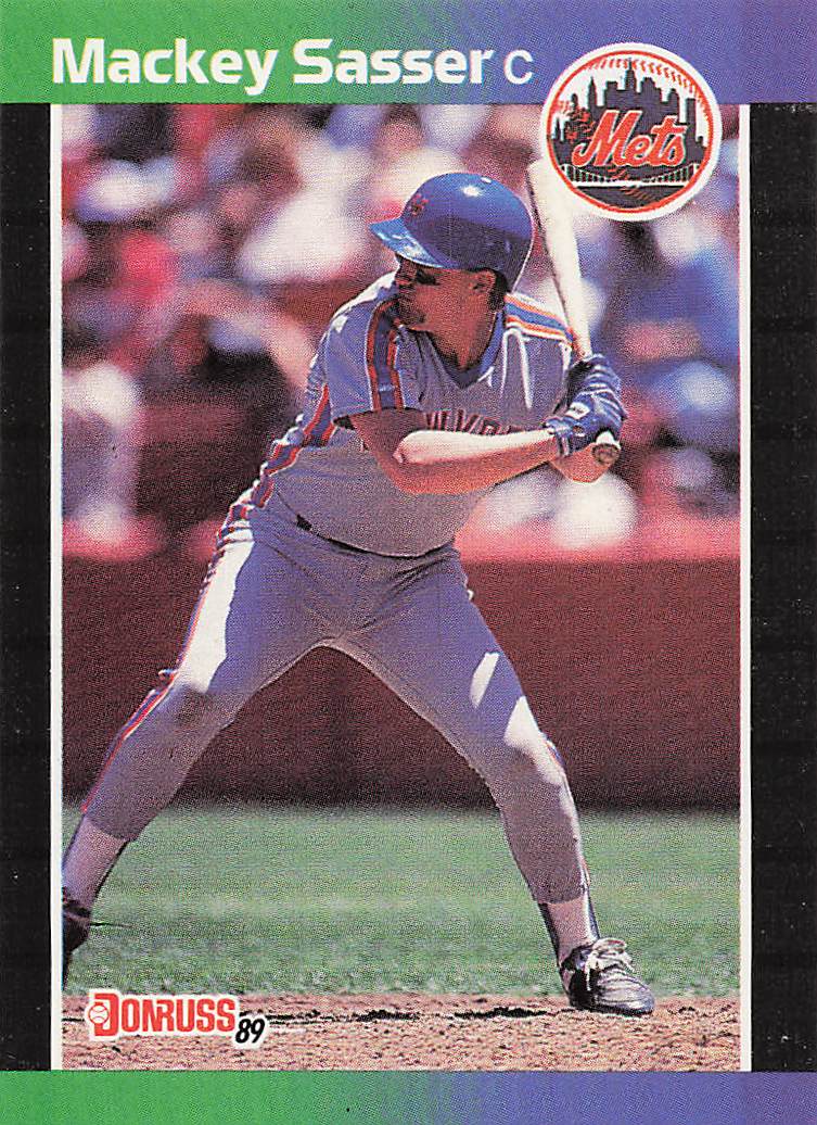 1989 Donruss Baseball Mackey Sasser #454d