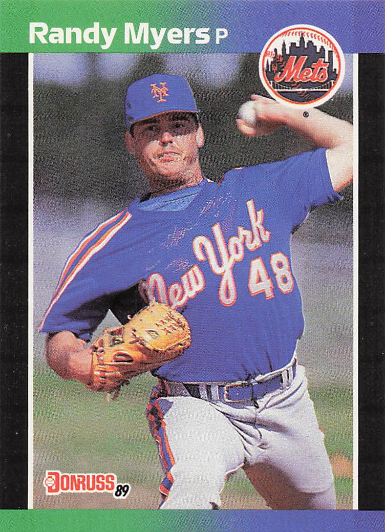 1989 Donruss Baseball Randy Myers #336c