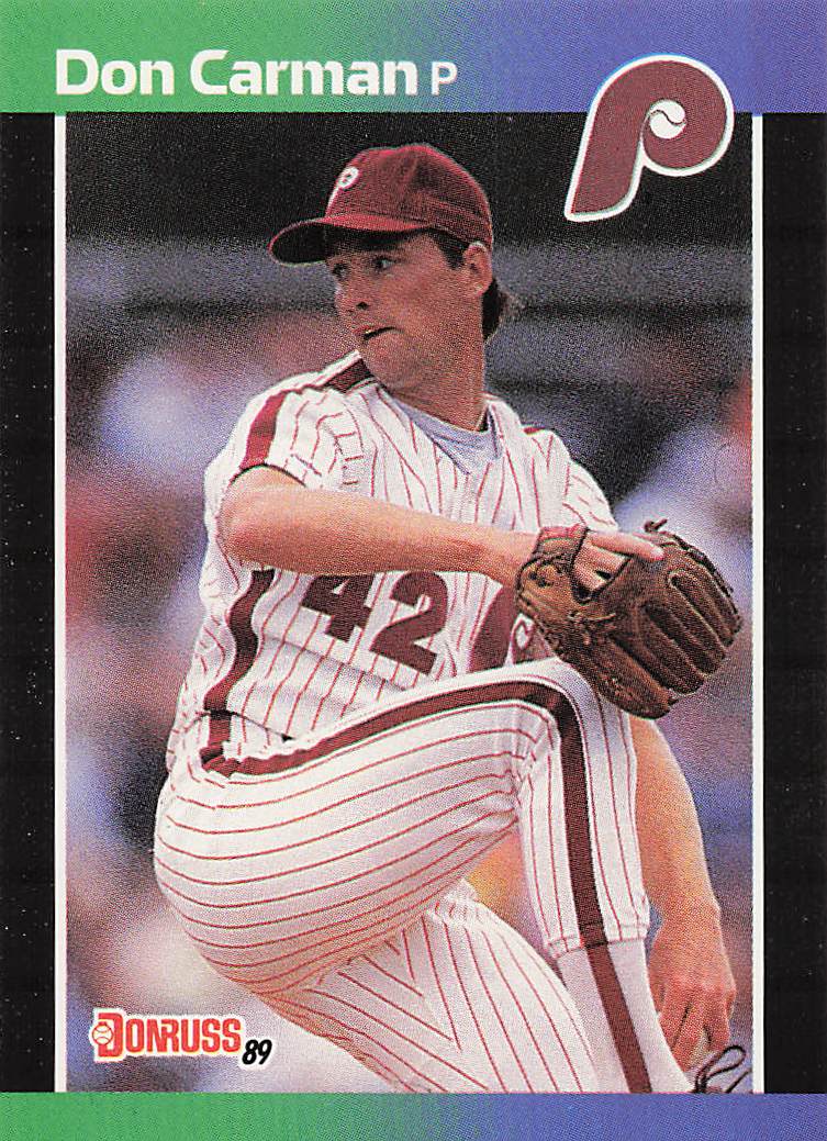 1989 Donruss Baseball Don Carman #396b