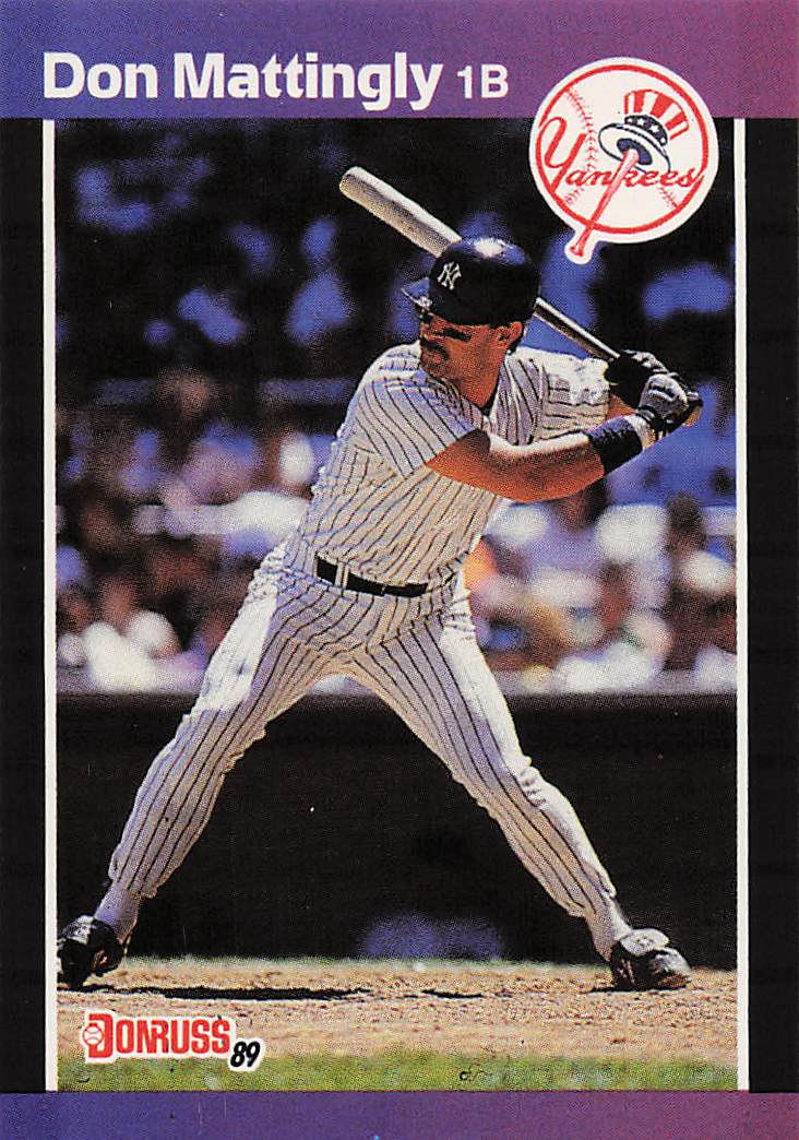 1989 Donruss Baseball Don Mattingly #74d