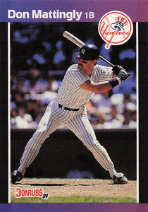1989 Donruss Baseball Don Mattingly #74d