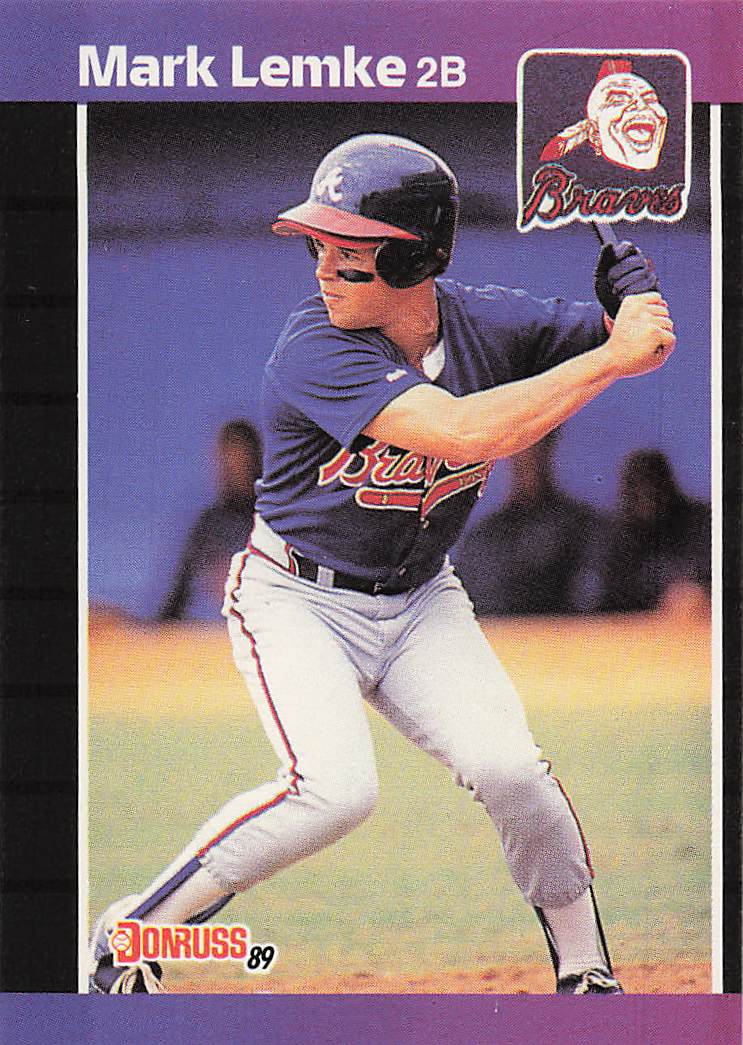 1989 Donruss Baseball Mark Lemke #523c Rookie