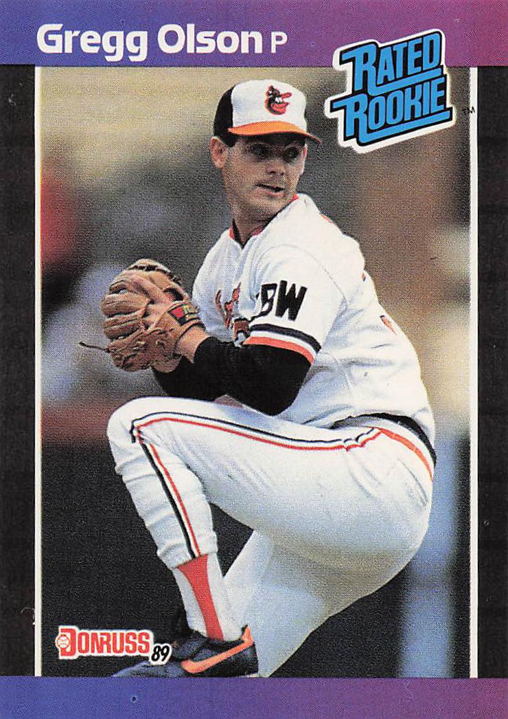 1989 Donruss Baseball Gregg Olson #46 Rookie