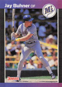 1989 Donruss Baseball Jay Buhner #581b