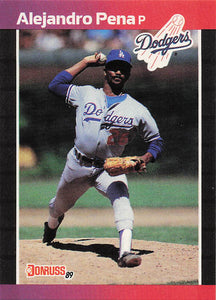 1989 Donruss Baseball Alejandro Pena #557b