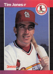 1989 Donruss Baseball Tim Jones #555d Rookie