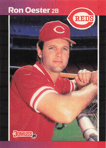 1989 Donruss Baseball Ron Oester #553b