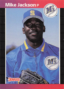 1989 Donruss Baseball Mike Jackson #652b