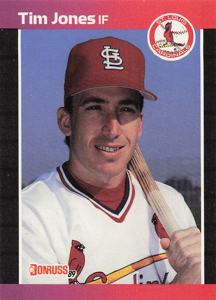 1989 Donruss Baseball Tim Jones #555 Rookie