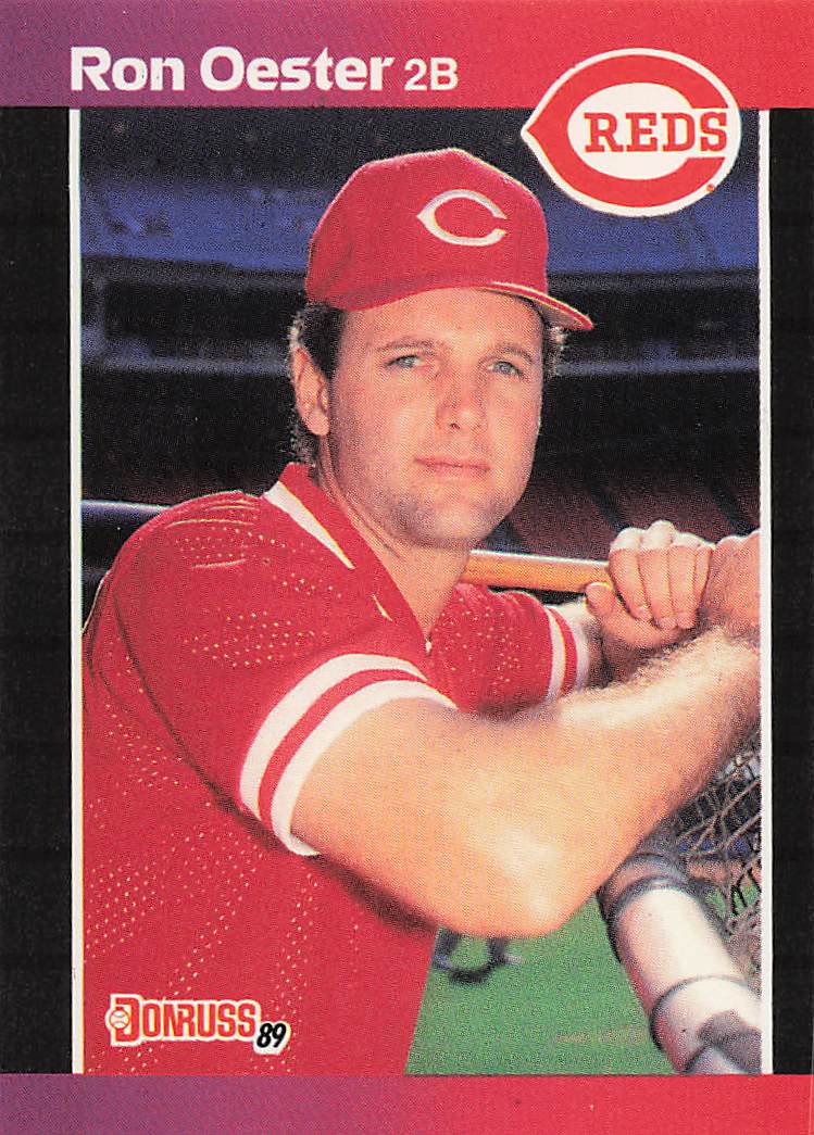 1989 Donruss Baseball Ron Oester #553b