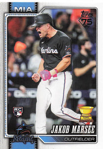 2026 Topps Baseball Jakob Marsee #37 Rookie