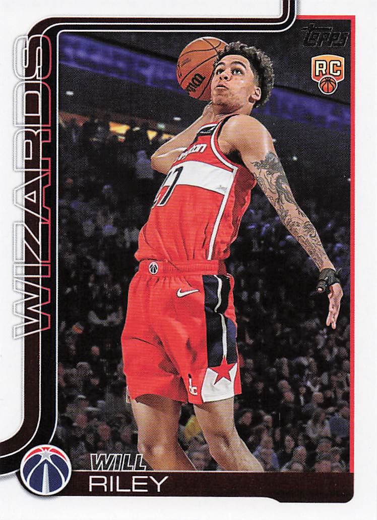 2025-26 Topps Basketball Will Riley #221 Rookie