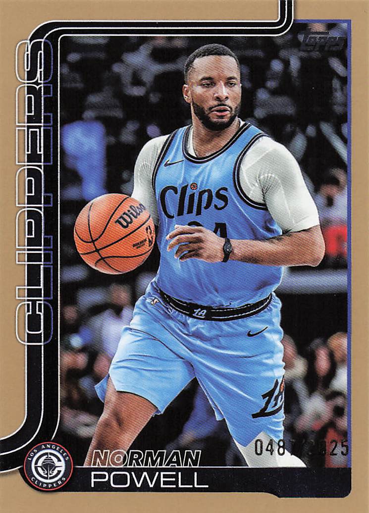 2025-26 Topps Basketball Gold 0487/2025 Norman Powell #144