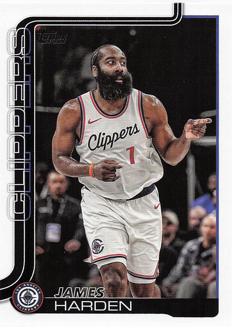 2025-26 Topps Basketball Rainbow Foilboard James Harden #143