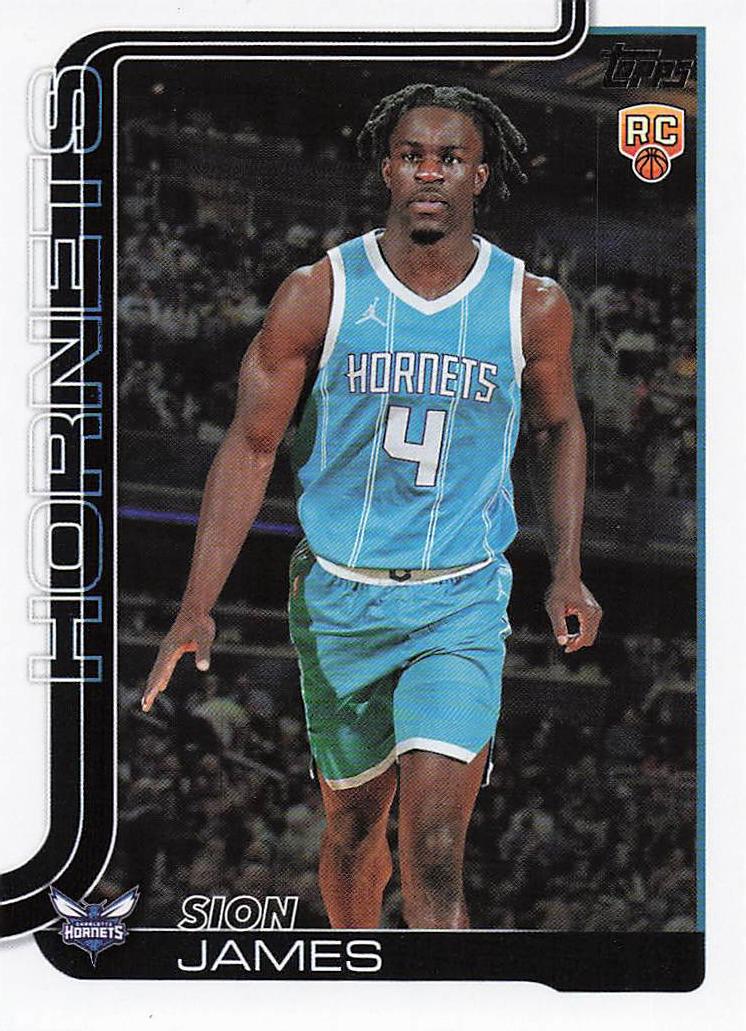 2025-26 Topps Basketball Sion James #233 Rookie