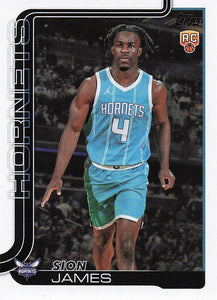 2025-26 Topps Basketball Sion James #233 Rookie