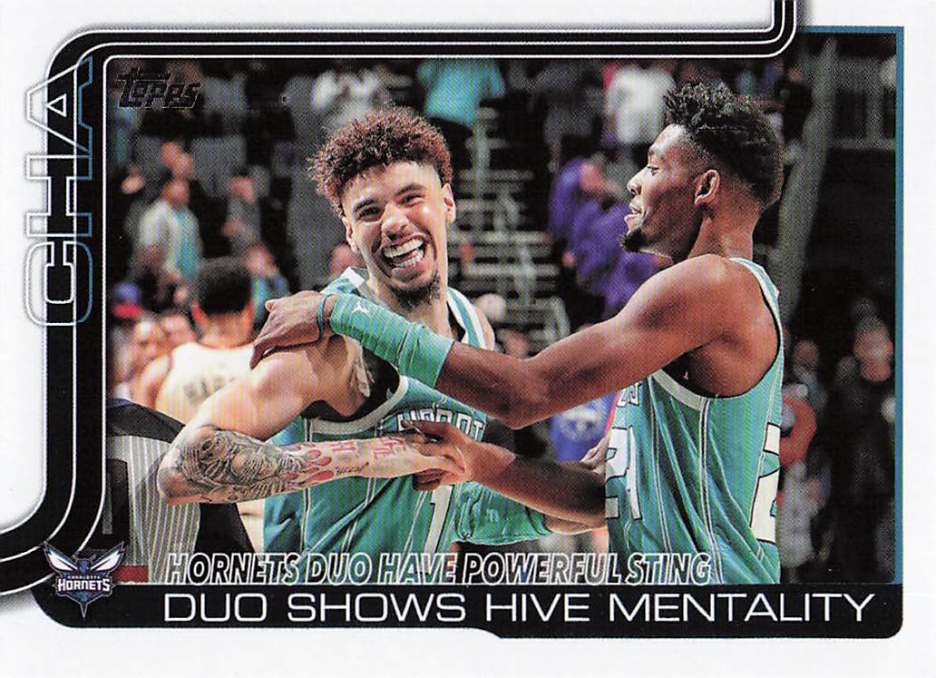 2025-26 Topps Hornets Duo Have Powerful Sting: Duo Shows Hive Mentality #283