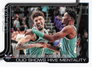 2025-26 Topps Hornets Duo Have Powerful Sting: Duo Shows Hive Mentality #283