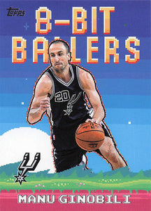 2025-26 Topps Basketball 8-Bit Ballers Manu Ginobili #8B-29
