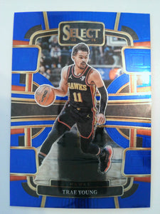 2023-24 Panini Select Basketball Blue (Retail Base) Trae Young #43