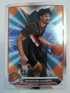 2023-24 Topps Chrome Basketball Shaedon Sharpe #71