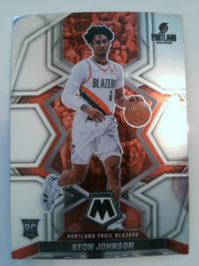 2021-22 Panini Mosaic Basketball Keon Johnson #225 Rookie