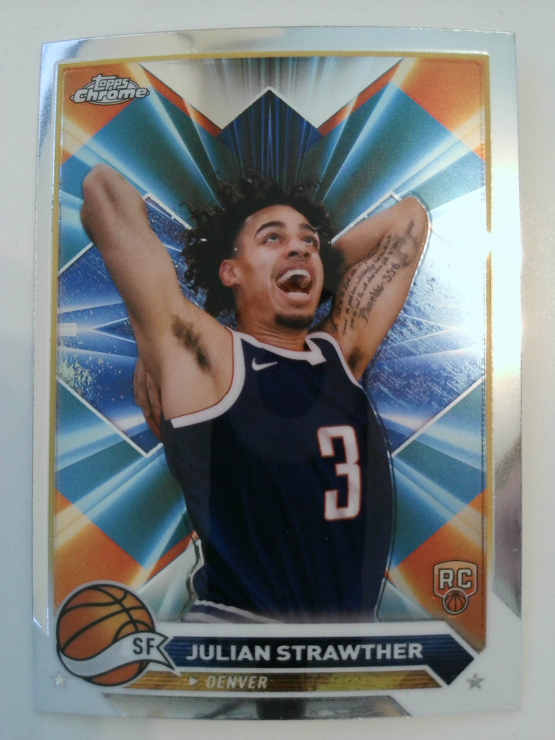 2023-24 Topps Chrome Basketball Julian Strawther #134 Rookie