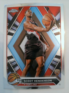 2023-24 Topps Chrome Basketball Scoot Henderson #60 Rookie