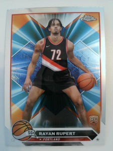 2023-24 Topps Chrome Basketball Rayan Rupert #155 Rookie