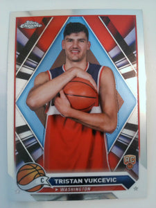 2023-24 Topps Chrome Basketball Tristan Vukcevic #114 Rookie