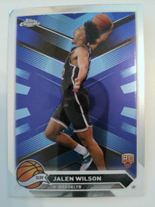 2023-24 Topps Chrome Basketball Jalen Wilson #61 Rookie