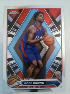 2023-24 Topps Chrome Basketball Kobe Brown #18 Rookie