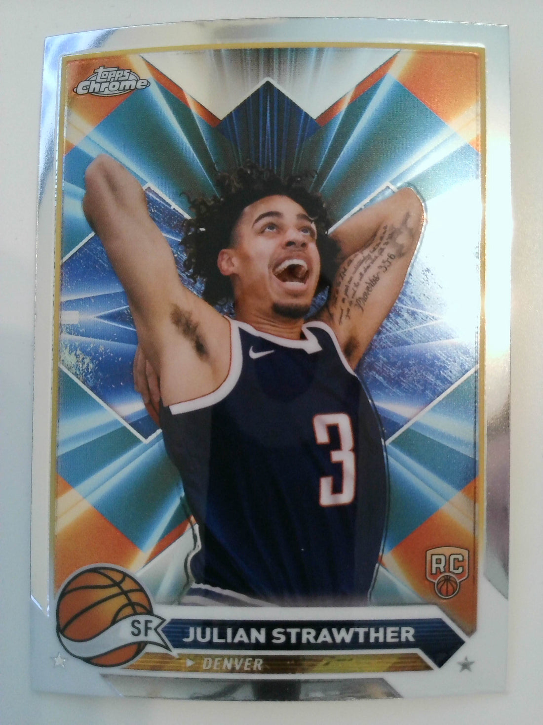 2023-24 Topps Chrome Basketball Julian Strawther #134 Rookie