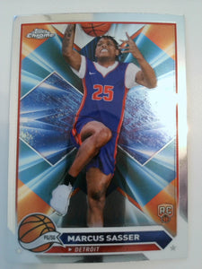 2023-24 Topps Chrome Basketball Marcus Sasser #140 Rookie